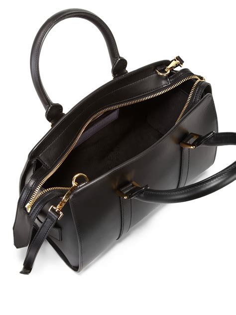 burberry prorsum black leather bag